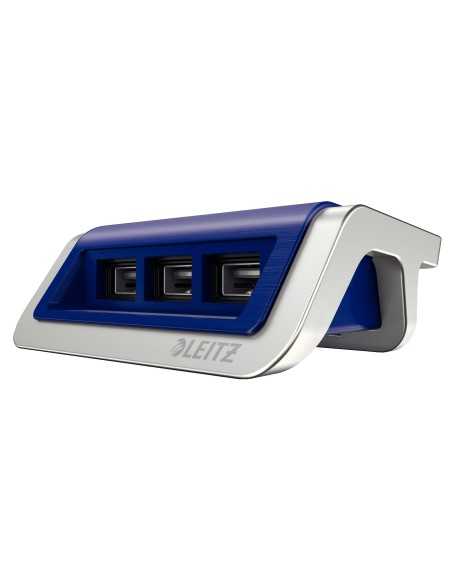 Leitz 62070069 Caricabatterie per dispositivi mobili Blu, Argento Interno