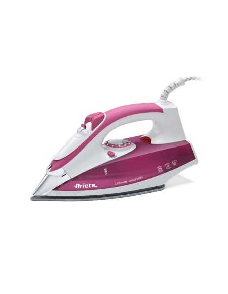 Ariete 6215 ferro da stiro Ferro da stiro a secco e a vapore Acciaio inossidabile 2200 W Porpora, Bianco
