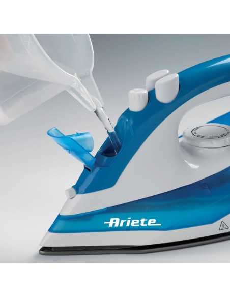 Ariete 6234 Ferro da stiro a secco e a vapore Teflon soleplate 2000 W Blu, Bianco