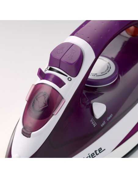 Ariete 6235 Ferro da stiro a secco e a vapore Ceramica 2000 W Porpora, Bianco