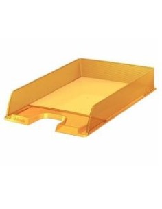 Leitz 623598 vassoio da scrivania Trasparente, Giallo