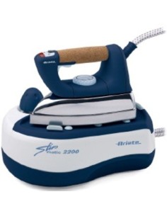 Ariete Stiromatic 2200 Alluminio Blu, Bianco