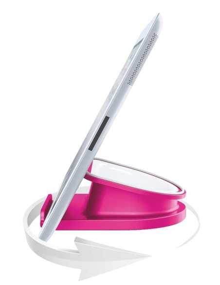 Leitz 62741023 carrello e supporto multimediale Metallico, Rosa Tablet