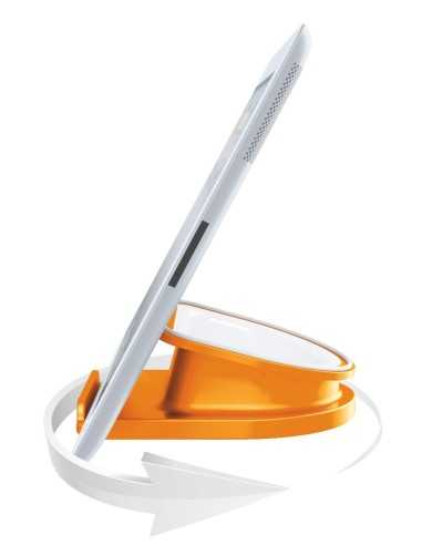 Leitz 62741044 carrello e supporto multimediale Metallico, Arancione Tablet
