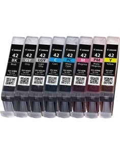 Canon 8 Cartucce d'inchiostro Multipack CLI-42 BK GY LGY C M Y PC PM