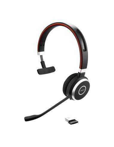 Jabra Evolve 65 MS mono Auricolare Con cavo e senza cavo A Padiglione Ufficio Micro-USB Bluetooth Nero