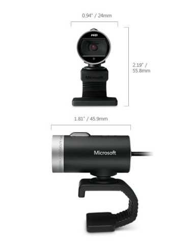Microsoft LifeCam Cinema for Business webcam 1280 x 720 Pixel USB 2.0 Nero