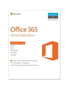 Microsoft Office 365 Home 1 anno i Inglese