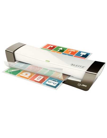 Leitz iLAM Laminator Office A4 Plastificatrice a caldo 400 mm min Argento, Bianco