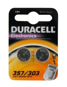Duracell 357 303 Batteria monouso Ossido d'argento (S)