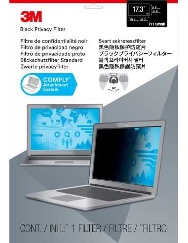 3M Filtro Privacy per laptop widescreen da 17,3”
