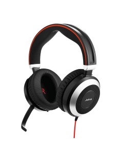 Jabra Evolve 80 MS Stereo Auricolare Cablato A Padiglione Ufficio Nero 2