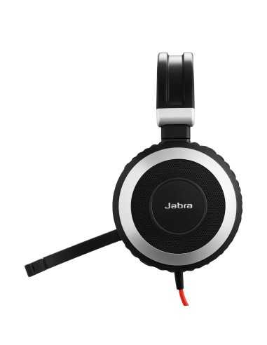 Jabra Evolve 80 UC Stereo Auricolare Cablato A Padiglione Ufficio Nero