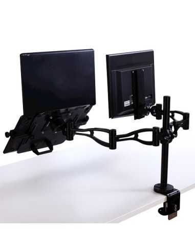 Fellowes 8041701 supporto da tavolo per Tv a schermo piatto 66 cm (26") Morsa Nero