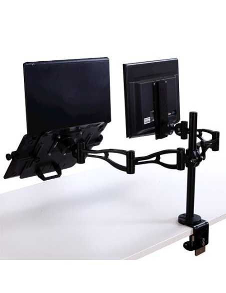 Fellowes 8041701 supporto da tavolo per Tv a schermo piatto 66 cm (26") Morsa Nero