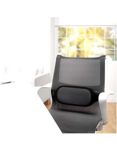 Fellowes 8042301 schienale Nero, Grigio Poliestere Schienale a rete