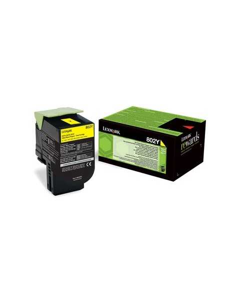 Lexmark 802Y cartuccia toner 1 pz Originale Giallo