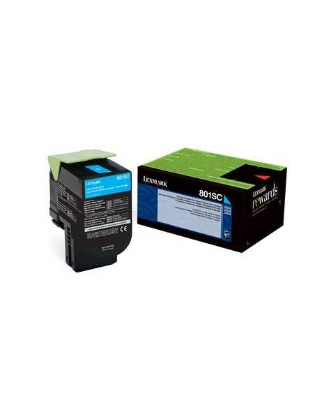 Lexmark 802SC cartuccia toner 1 pz Originale Ciano