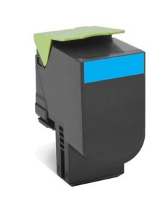 Lexmark 80C2SCE cartuccia toner 1 pz Originale Ciano
