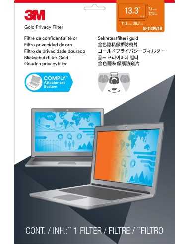 3M Filtro Privacy oro per laptop widescreen da 13,3” (16 10)