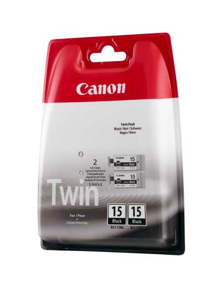 Canon Cartuccia d'inchiostro nero BCI-15BK (confezione doppia)