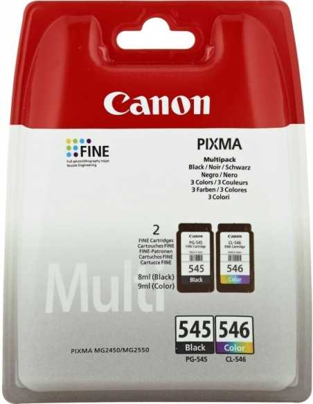 Canon PG-545XL CL546XL cartuccia d'inchiostro 2 pz Originale Resa standard Nero, Ciano, Giallo, Magenta