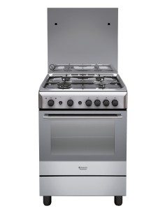 Hotpoint H6GG1F (X) IT Cucina Gas Acciaio inossidabile A