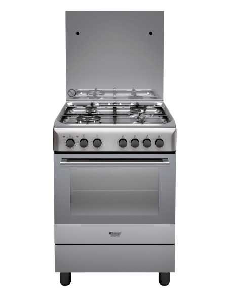Hotpoint H6TMH2AF (X) IT Cucina Gas Acciaio inossidabile A