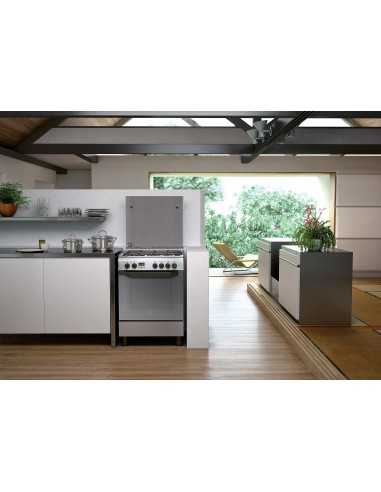 Indesit I6TMH2AF(X) I Cucina Gas Acciaio inossidabile A