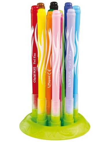 Maped Color'Peps Jungle Innovation, 12-pack marcatore Nero, Blu, Marrone, Verde, Arancione, Rosa, Porpora, Rosso, Giallo 12 pz