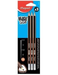 Maped Black Peps HB 3 pz