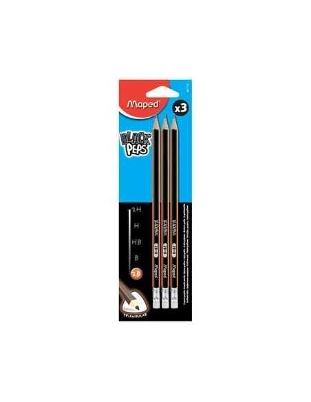 Maped Black Peps HB 3 pz