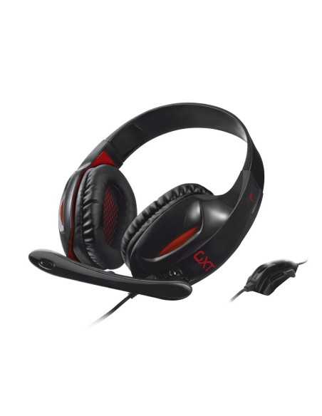 Trust GXT 330 XL Auricolare Cablato A Padiglione Giocare Nero, Rosso