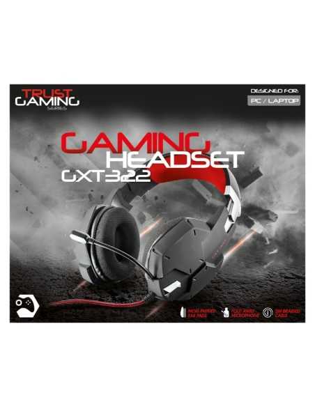 Trust GXT 322 Auricolare Cablato A Padiglione Giocare Nero, Rosso