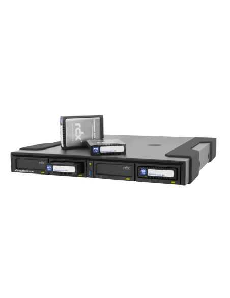 Overland-Tandberg RDX QuikStation 4 array di dischi 16 TB Desktop Nero, Grigio