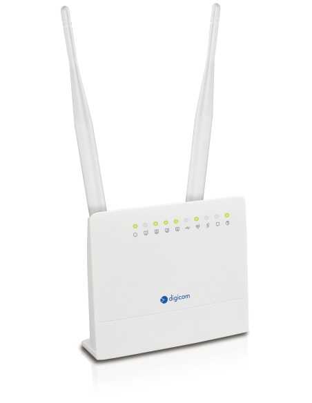 Digicom RAW300L-A05 router wireless Fast Ethernet Banda singola (2.4 GHz) 4G Bianco