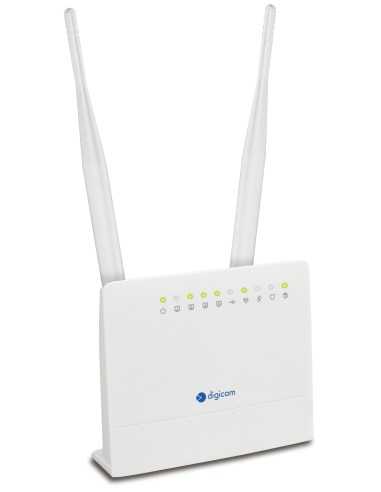 Digicom RAW300L-A05 router wireless Fast Ethernet Banda singola (2.4 GHz) 4G Bianco