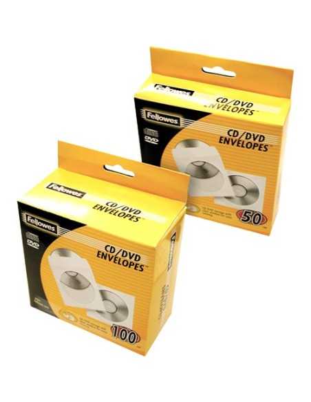 Fellowes 90691 custodia CD DVD Custodia a tasca 1 dischi Trasparente, Bianco