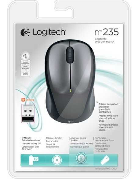Logitech Wireless M235 mouse Ambidestro RF Wireless Ottico 1000 DPI