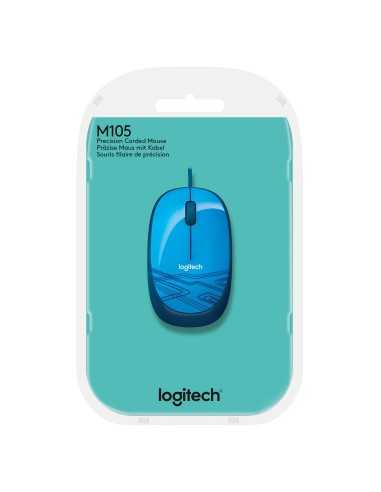 Logitech M105 mouse Ambidestro USB tipo A Ottico 1000 DPI
