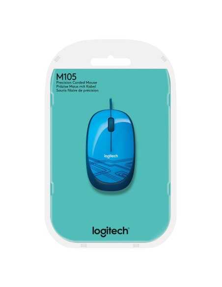 Logitech M105 mouse Ambidestro USB tipo A Ottico 1000 DPI