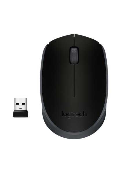 Logitech M171 Mouse Wireless, 2.4 GHz con Mini Ricevitore USB, Rilevamento Ottico, Durata ‎Batteria Fino a 12 Mesi, Mouse