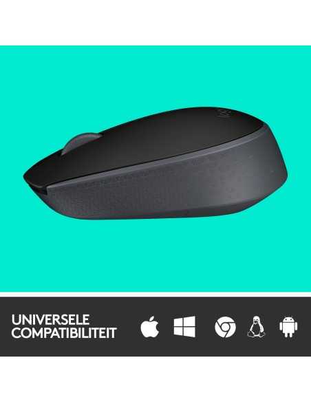 Logitech M171 Mouse Wireless, 2.4 GHz con Mini Ricevitore USB, Rilevamento Ottico, Durata ‎Batteria Fino a 12 Mesi, Mouse