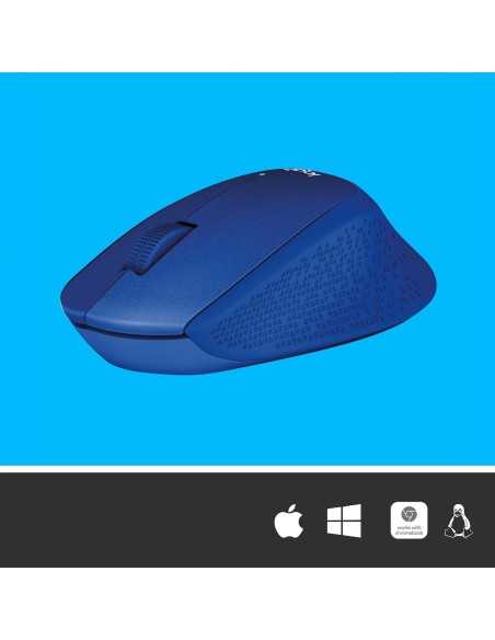 Logitech M330 SILENT PLUS mouse Mano destra RF Wireless Ottico 1000 DPI
