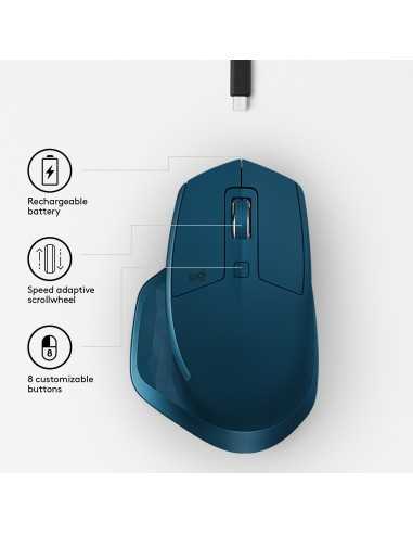 Logitech MX Master 2S Wireless mouse Mano destra Wireless a RF + Bluetooth Laser 1000 DPI