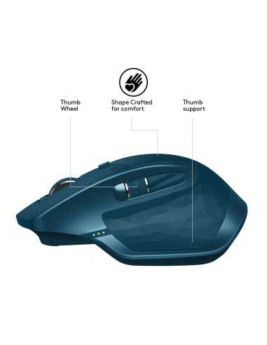 Logitech MX Master 2S Wireless mouse Mano destra Wireless a RF + Bluetooth Laser 1000 DPI