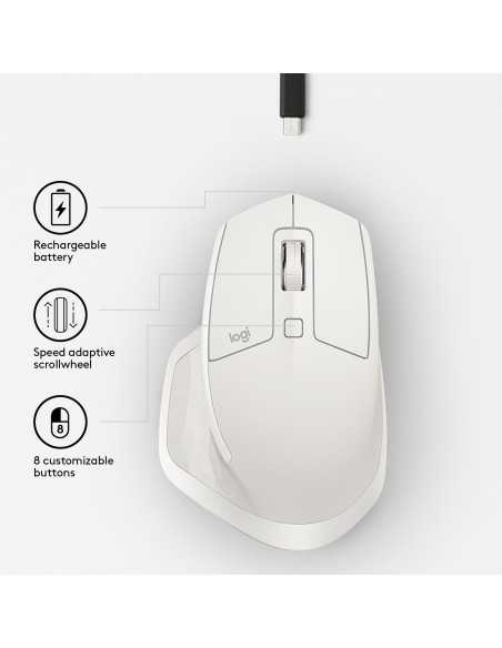 Logitech MX Master 2S Wireless mouse Mano destra Wireless a RF + Bluetooth Laser 4000 DPI