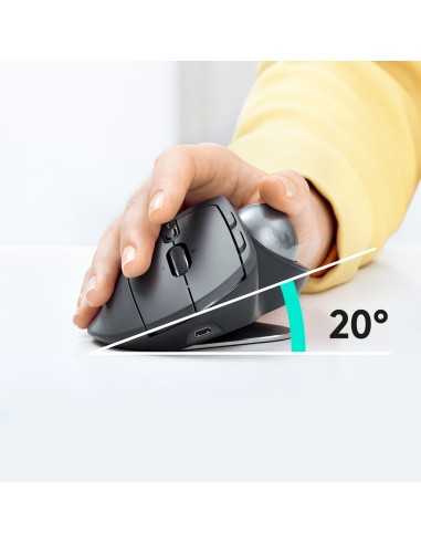 Logitech MX Ergo mouse Mano destra Wireless a RF + Bluetooth Trackball 440 DPI