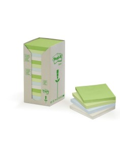 3M 654-1RPT etichetta autoadesiva Blu, Verde, Grigio 16 pz