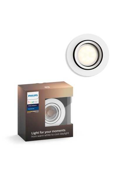 Philips Hue White ambiance Faretto da incasso Milliskin, estensione.
